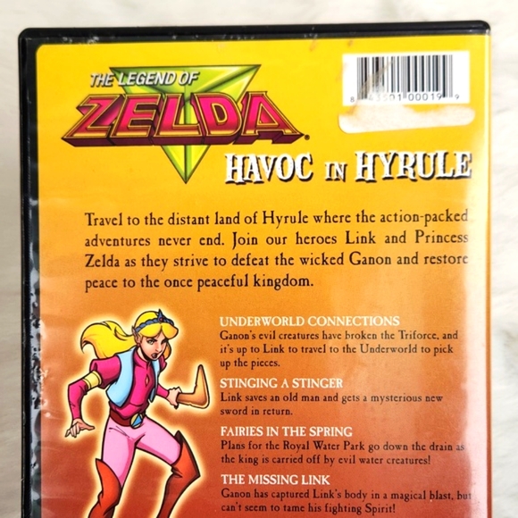 THE LEGEND OF ZELDA DVD 5 EPISODES 1989 FAIR condition - Picture 3 of 11
